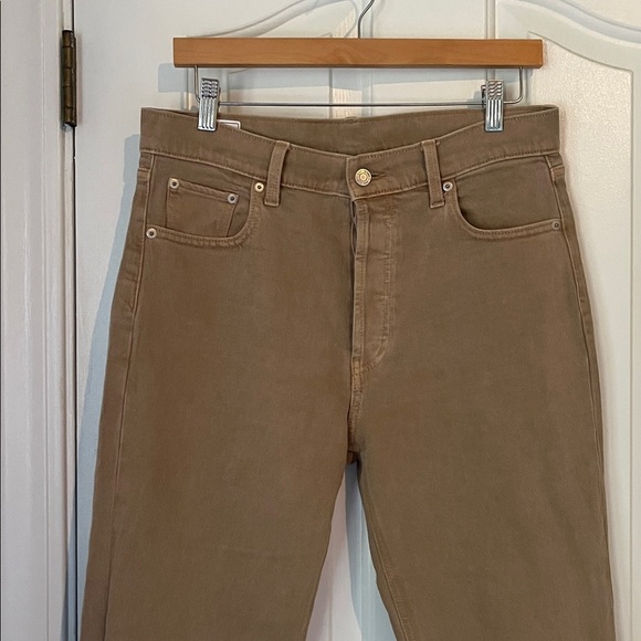 Gap | 2022 Tan Cheeky High Rise Straight Denim Jeans Size 10 Fall Neutral - Picture 5 of 13